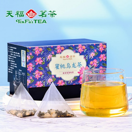 Peachy Osmanthus Oolong Herbal Pyramid Tea Bag36G