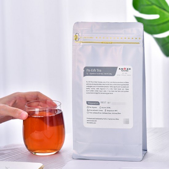 Yunan Ripe Pu-Erh Tea,Loose Leaf Tea Bag200G Yunan Ripe Pu-Erh Tea,Loose Leaf Tea Bag200G