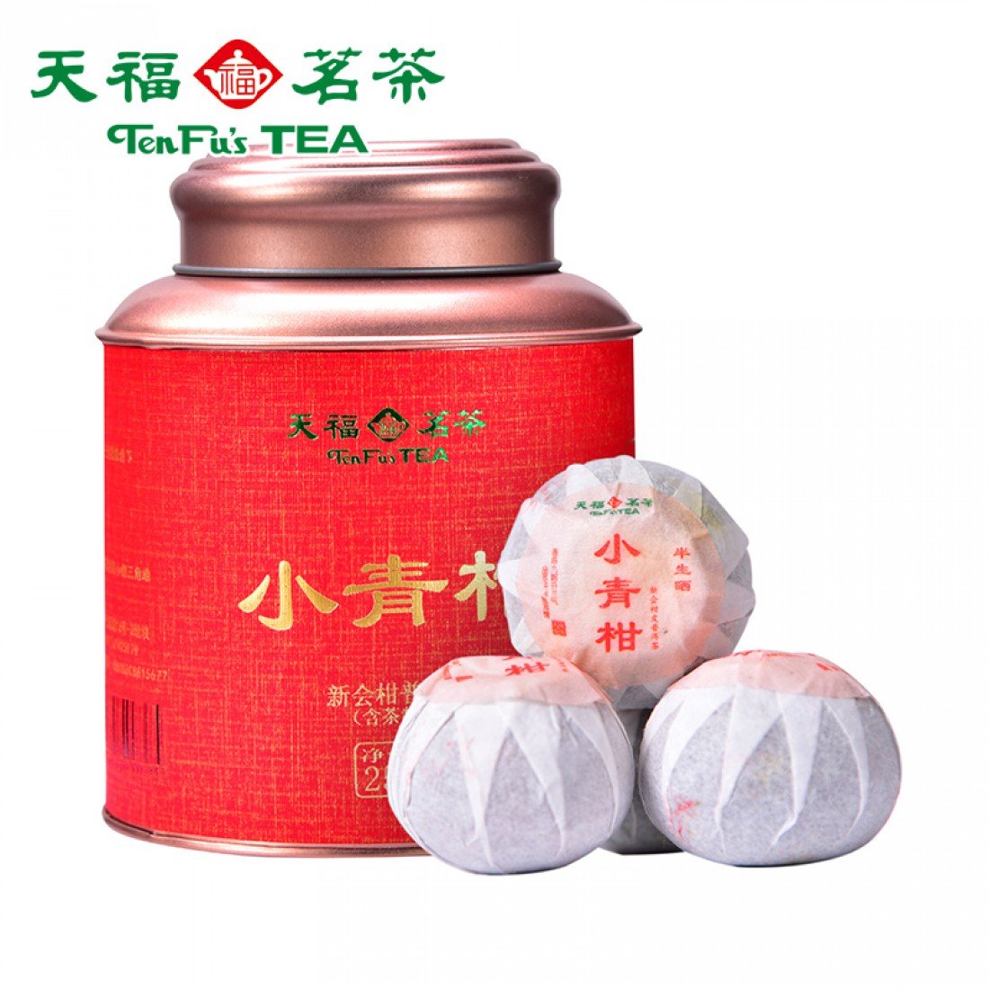 Tangerine Ripe Pu Erh-Xiao Qing Gan-TenFu's TEA