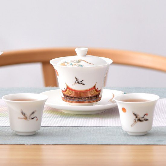 Dehua White Porcelain Chinese Kung Fu Tea Set Tea Ceremony Teaware